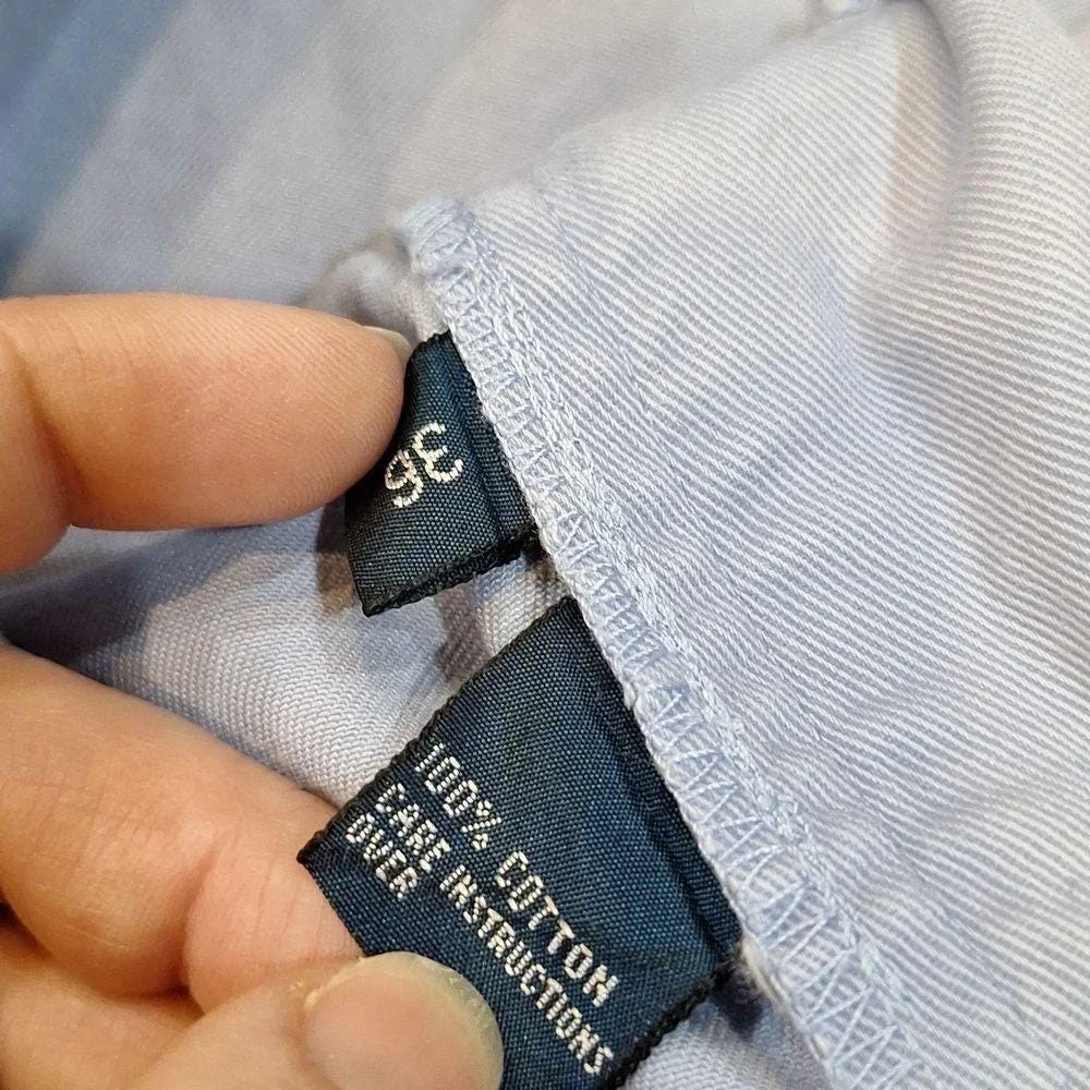 Vintage‎ Polo Ralph Lauren Light Blue Pleated Chinos Tyler Shorts 90s Sz 34-36